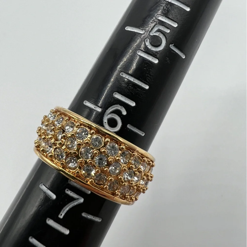 Gold & Rhinestone Ring - Picture 10 of 12